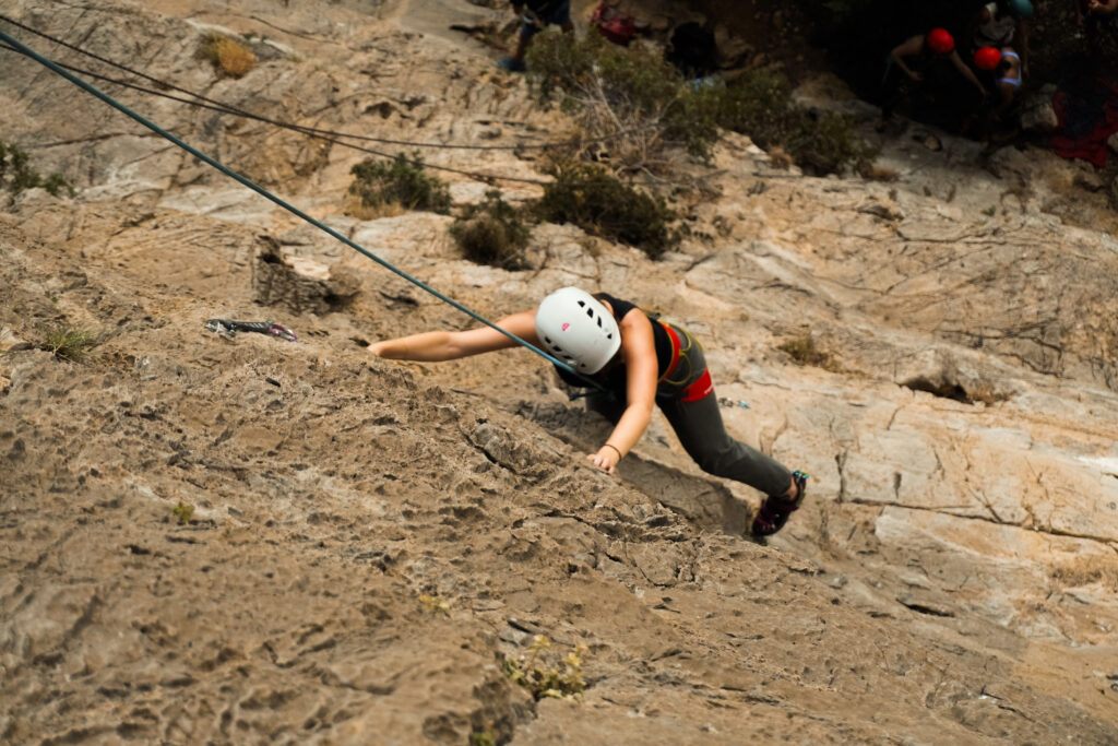 Climbing Douvari sector with Nomia climbing vacation