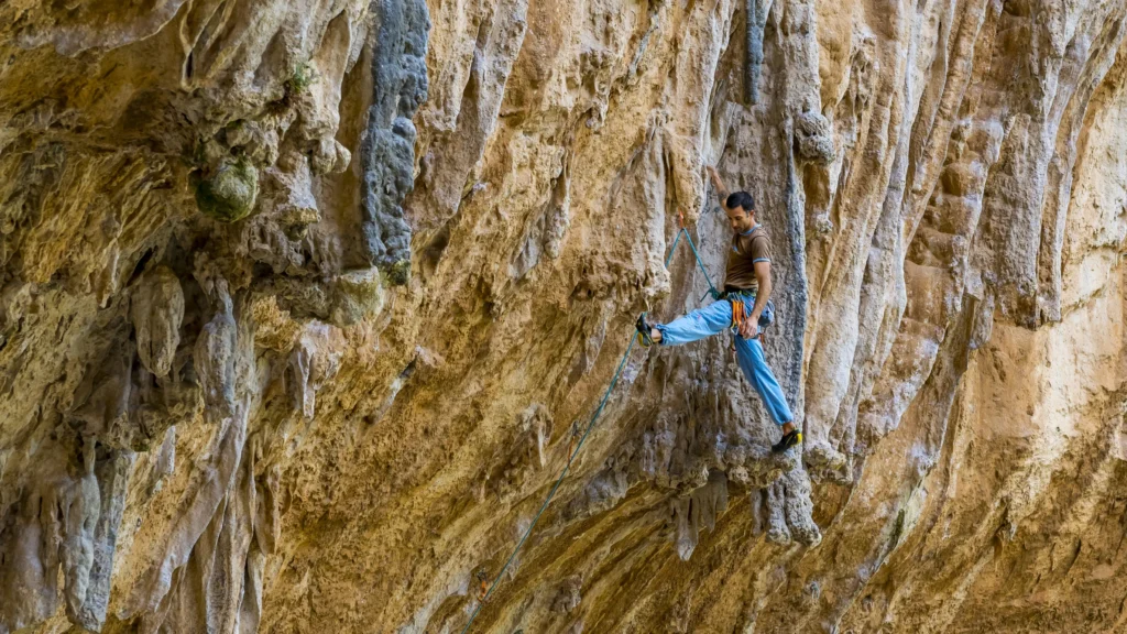 Tufa climbing in Mars, Leonidio