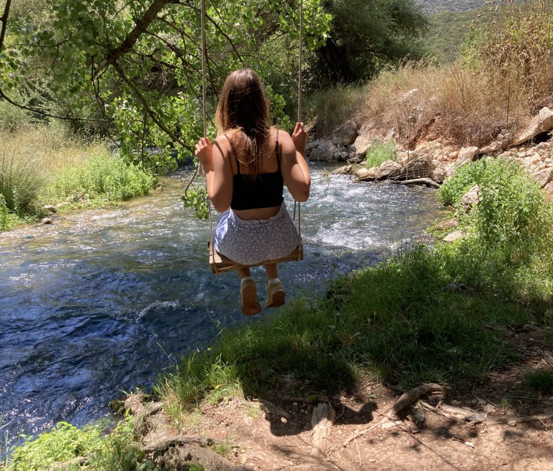 Ladon Spring Swinging above Ladon Spring