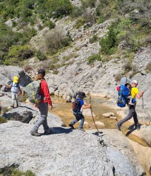 Family Day hike in the Peloponnese