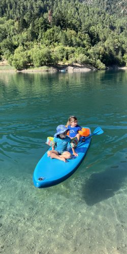 Tsivlos Lake on SUP
